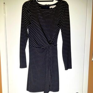 Loft Size Medium Black Long Sleeved Dress